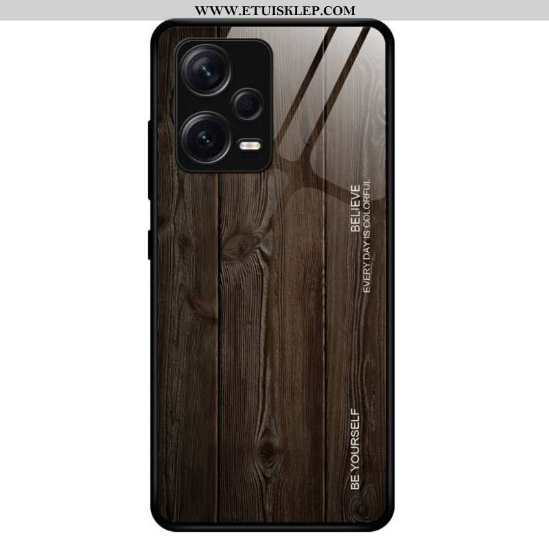 Etui do Xiaomi Redmi Note 12 Pro Plus Szkło Hartowane W Stylu Drewna